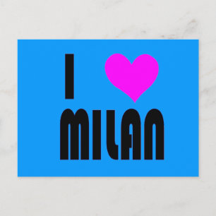 I Love Milan Italy briefkaart