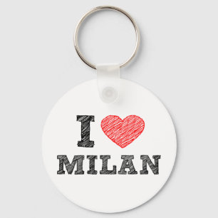 I Love Milan Sleutelhanger