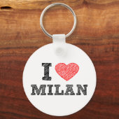I Love Milan Sleutelhanger (Voorkant)