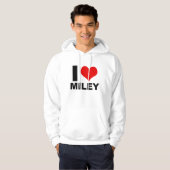 I Love Miley (Hoodie) Hoodie (Voorkant volledig)
