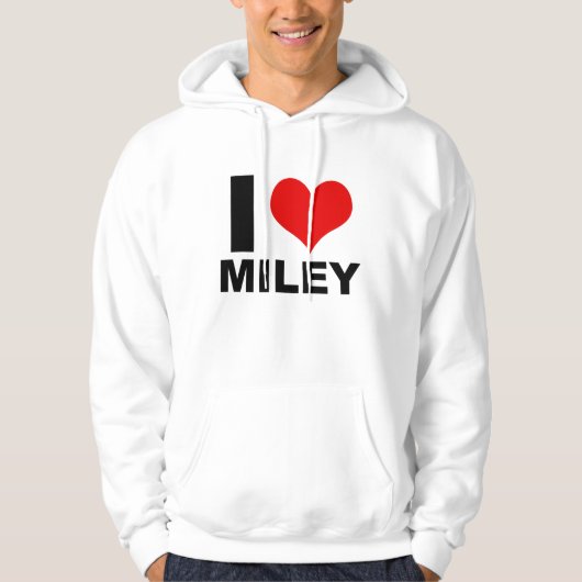 I Love Miley (Hoodie) Hoodie (Voorkant)