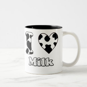 I love milk tweekleurige koffiemok