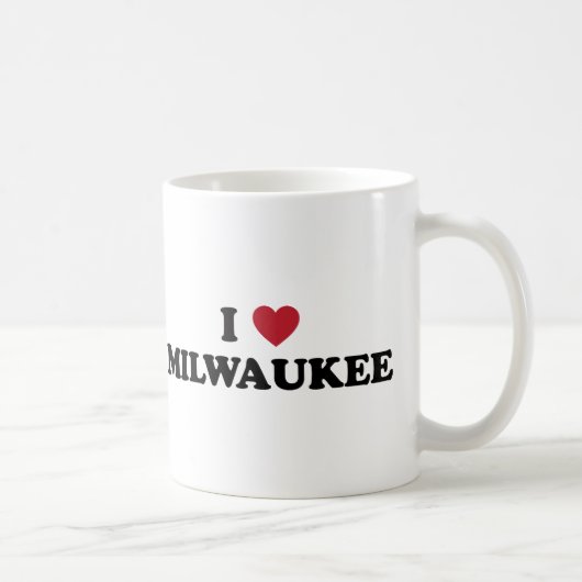 I Love Milwaukee Wisconsin Koffiemok (Rechts)