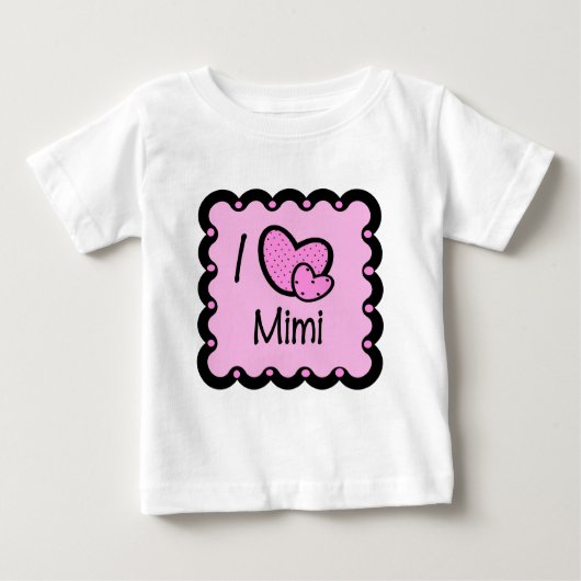 I Love Mimi Cute T-Shirt (Voorkant)
