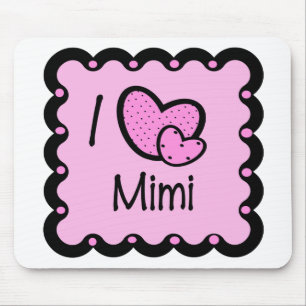 I Love Mimi Cute T-Shirt Muismat