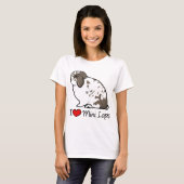 I Love Mini Lop Rabbits T-shirt (Voorkant volledig)