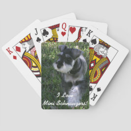 I Love Mini Schnauzers Deck of Cards Speelkaarten