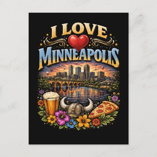 I Love Minneapolis Briefkaart (Voorkant)