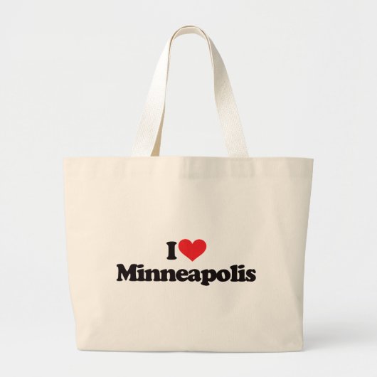 I Love Minneapolis Grote Tote Bag (Voorkant)