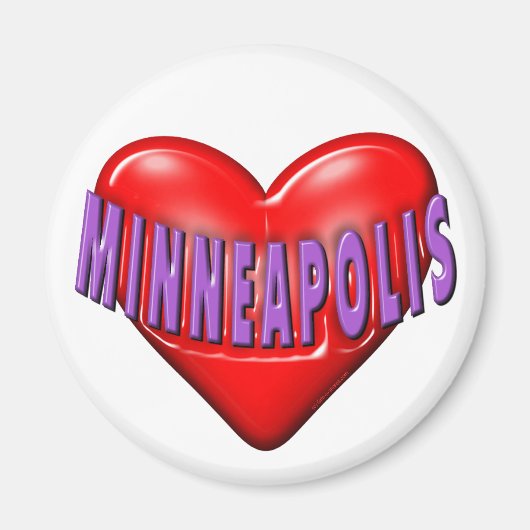 I Love Minneapolis Magneet (Voorkant)