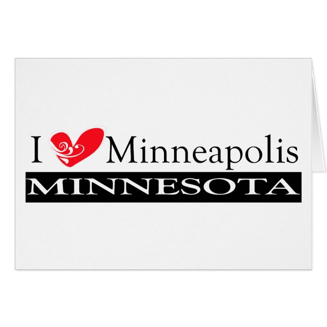 I Love Minneapolis Minnesota (Voorkant Horizontaal)