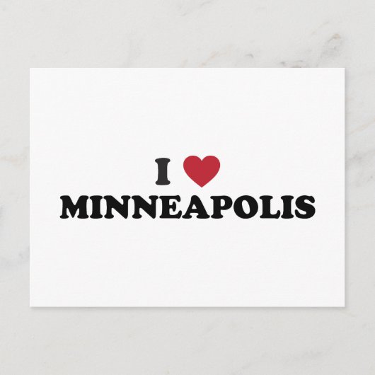 I Love Minneapolis Minnesota Briefkaart (Voorkant)
