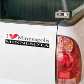 I Love Minneapolis Minnesota Bumpersticker (Op Truck)