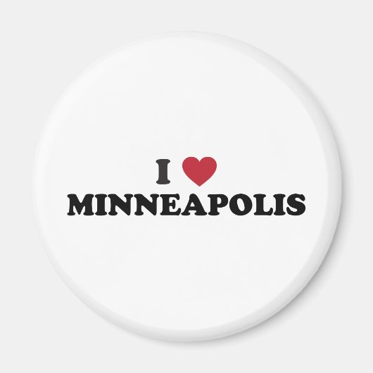 I Love Minneapolis Minnesota Magneet (Voorkant)