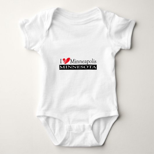 I Love Minneapolis Minnesota Romper (Voorkant)
