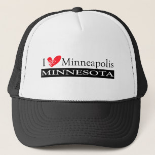 I Love Minneapolis Minnesota Trucker Pet