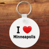I Love Minneapolis Sleutelhanger (Voorkant)