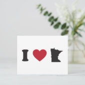 I Love Minnesota Briefkaart (Staand voorkant)