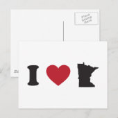 I Love Minnesota Briefkaart (Voorkant / Achterkant)
