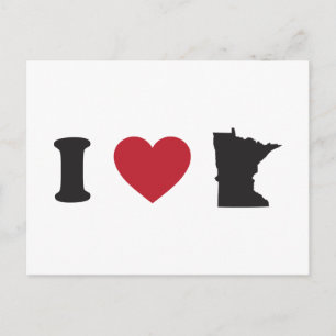 I Love Minnesota Briefkaart