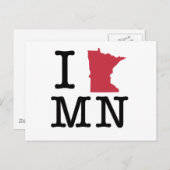 I Love Minnesota Briefkaart (Voorkant / Achterkant)