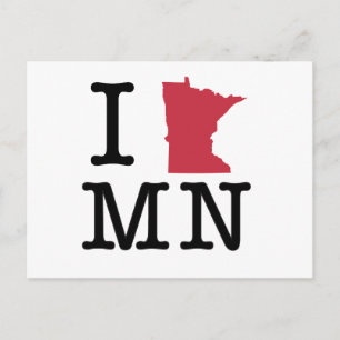 I Love Minnesota Briefkaart