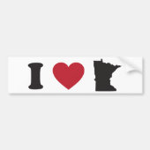 I Love Minnesota Bumpersticker (Voorkant)