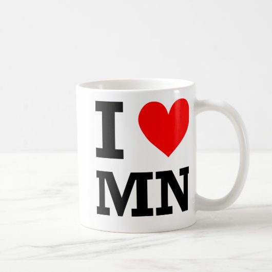 I Love Minnesota Design Koffiemok (Rechts)
