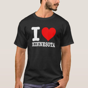 I Love Minnesota kleding - I Heart Minnesota uiter T-shirt