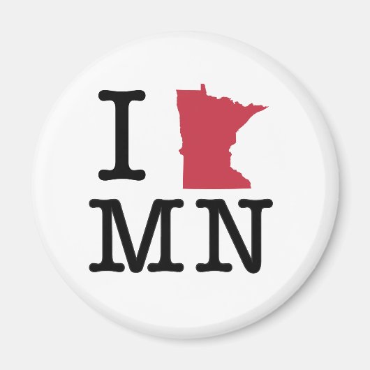 I Love Minnesota Magneet (Voorkant)