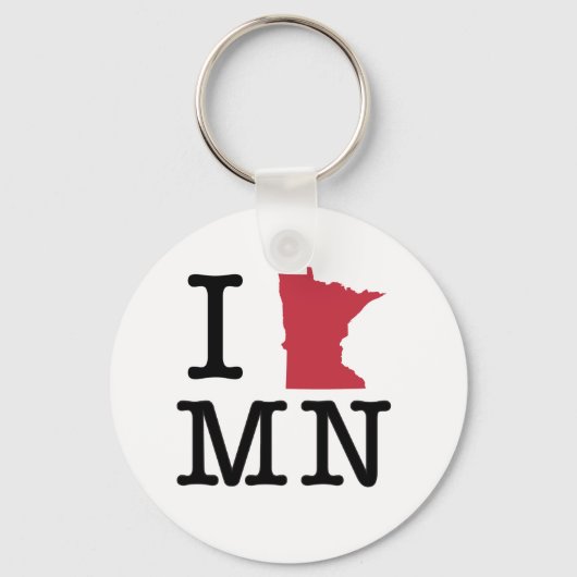 I Love Minnesota Sleutelhanger (Voorkant)
