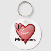 I Love Minnesota Sleutelhanger (Voorkant)