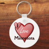 I Love Minnesota Sleutelhanger (Voorkant)