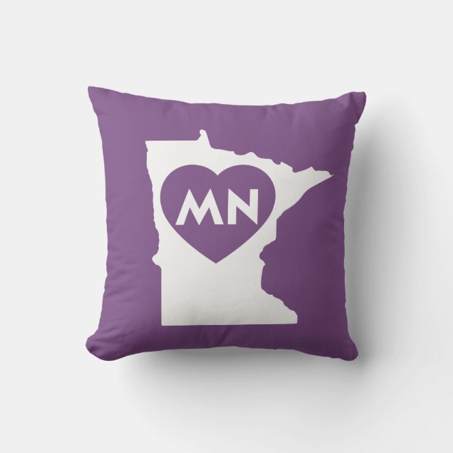 I Love Minnesota State Sierkussen 16" x 16" (Voorkant)