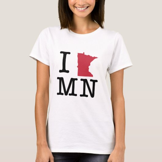 I Love Minnesota T-shirt (Voorkant)
