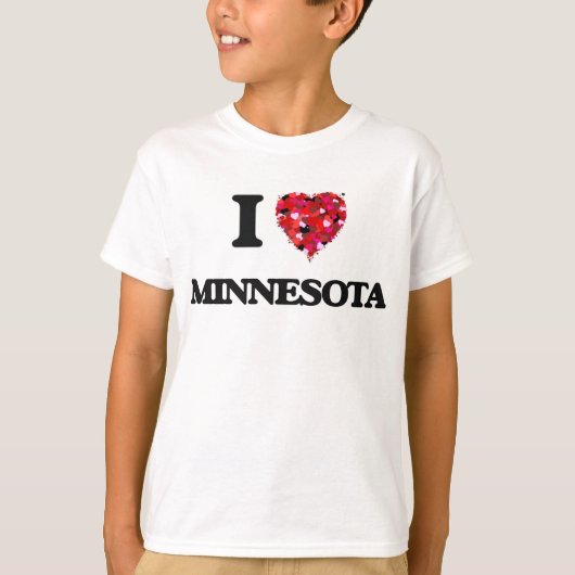 I Love Minnesota T-shirt (Voorkant)