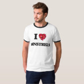I Love Minstrels T-shirt (Voorkant volledig)