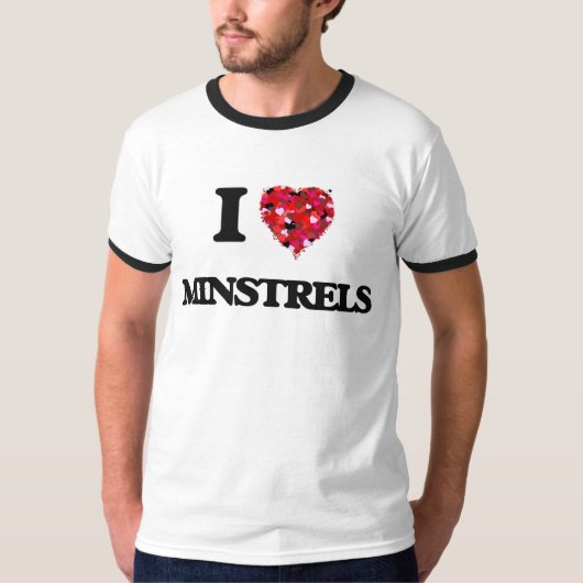 I Love Minstrels T-shirt (Voorkant)