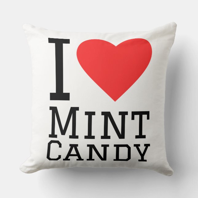 I love mint candy  kussen (Voorkant)