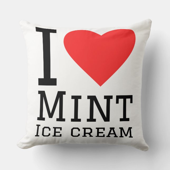 I love mint ice cream kussen (Voorkant)