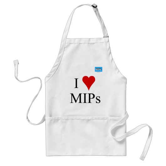 I Love MIP's apron Standaard Schort (Voorkant)