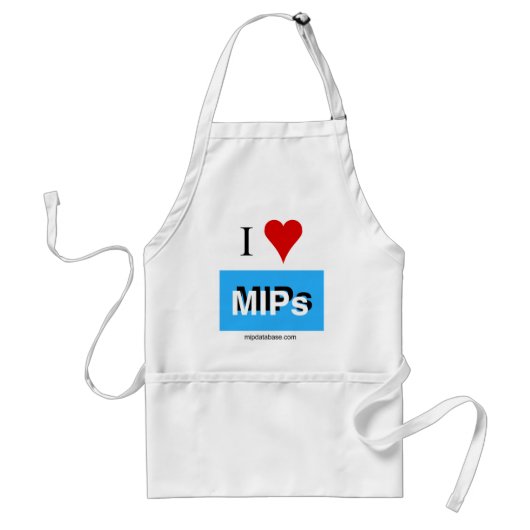 I Love MIP's apron Standaard Schort (Voorkant)