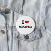 I Love Miranda Ronde Button 7,6 Cm (In situ)