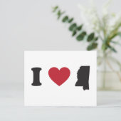 I Love Mississippi Briefkaart (Staand voorkant)