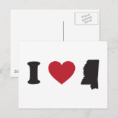 I Love Mississippi Briefkaart (Voorkant / Achterkant)