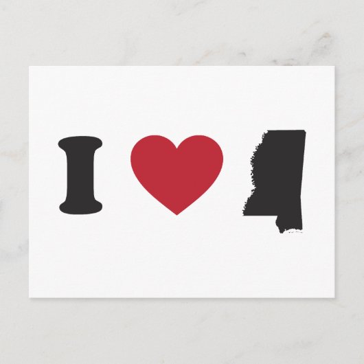I Love Mississippi Briefkaart (Voorkant)
