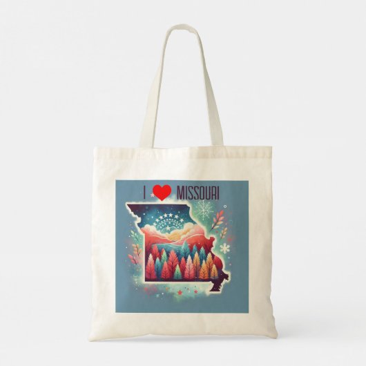I Love Missouri Tote Bag (Achterkant)