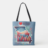 I Love Missouri Tote Bag (Achterkant)