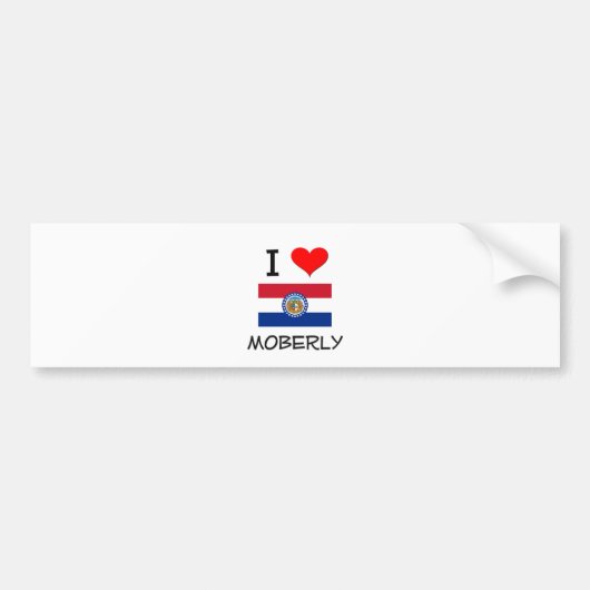 I Love Moberly Missouri Bumpersticker (Voorkant)