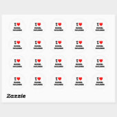 I Love Model Building Ronde Sticker (Vel)